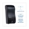 Boardwalk 5.5 in. x 4 in. x 12 in. 900 mL Bulk Fill Soap Dispenser - Black